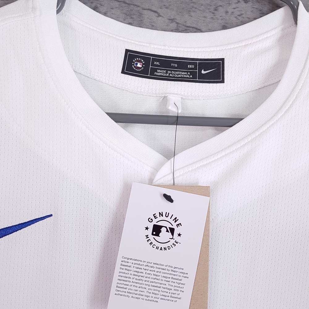 NIKE Los Angeles Dodgers 2024 World Series Gold Champions Jersey Mens 2XL White - Picture 5 of 8